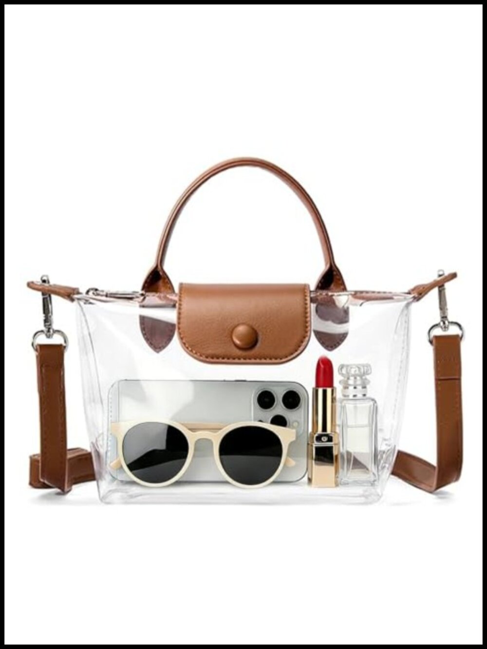Clear Stadium-Approved Crossbody Bag for Women Concerts TPU Waterproof